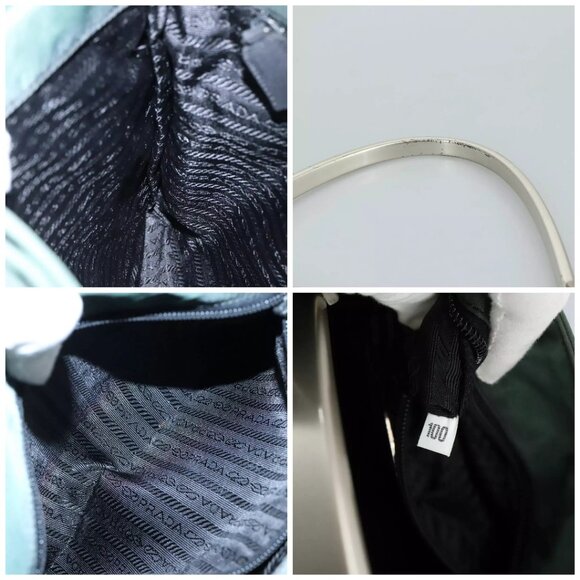 PRADA Shoulder Bag Nylon Green Auth - Picture 14 of 15